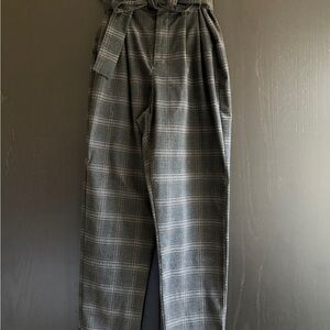 a new day Men's Gray Checkered Dress Pants